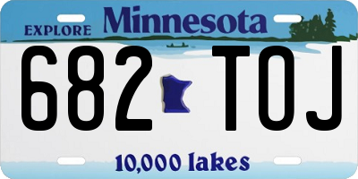 MN license plate 682TOJ
