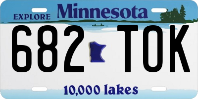 MN license plate 682TOK