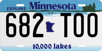 MN license plate 682TOO