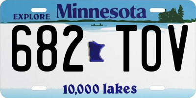 MN license plate 682TOV