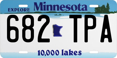 MN license plate 682TPA