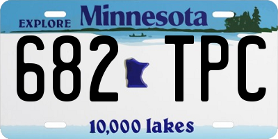 MN license plate 682TPC
