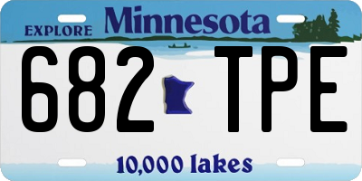 MN license plate 682TPE