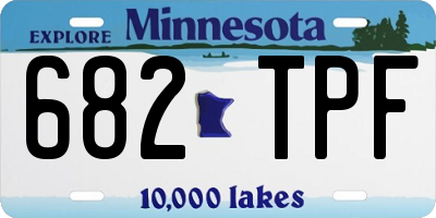 MN license plate 682TPF