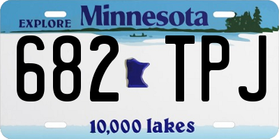 MN license plate 682TPJ