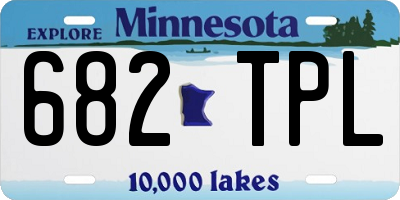 MN license plate 682TPL