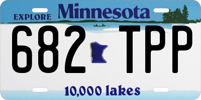 MN license plate 682TPP