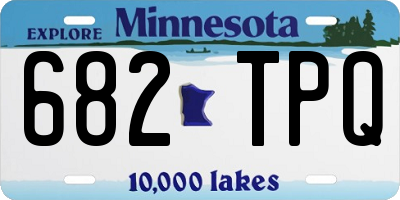 MN license plate 682TPQ