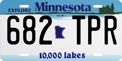 MN license plate 682TPR