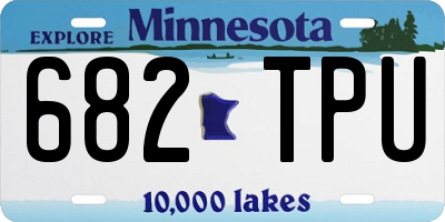 MN license plate 682TPU