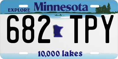 MN license plate 682TPY