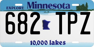 MN license plate 682TPZ