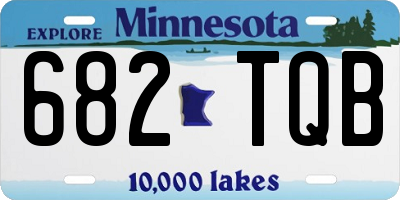 MN license plate 682TQB