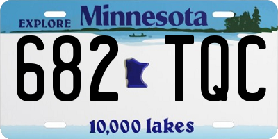 MN license plate 682TQC