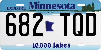 MN license plate 682TQD