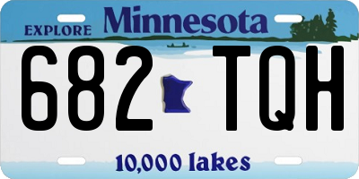 MN license plate 682TQH
