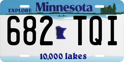 MN license plate 682TQI