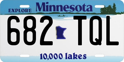 MN license plate 682TQL