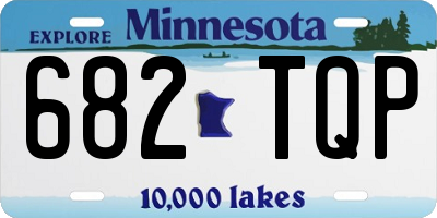 MN license plate 682TQP
