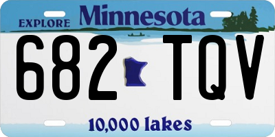 MN license plate 682TQV