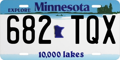 MN license plate 682TQX