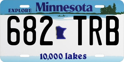 MN license plate 682TRB