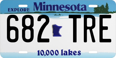 MN license plate 682TRE