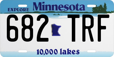 MN license plate 682TRF