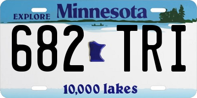 MN license plate 682TRI