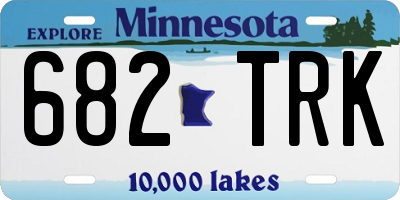 MN license plate 682TRK