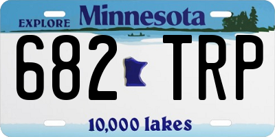 MN license plate 682TRP