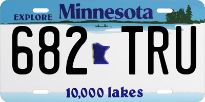 MN license plate 682TRU