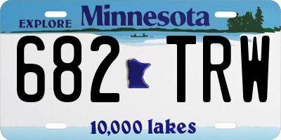 MN license plate 682TRW