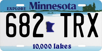 MN license plate 682TRX