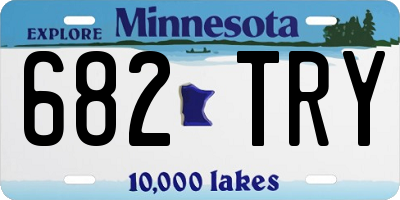 MN license plate 682TRY