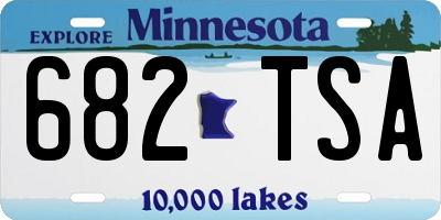 MN license plate 682TSA