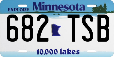 MN license plate 682TSB