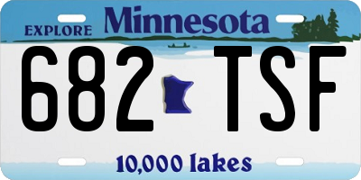 MN license plate 682TSF