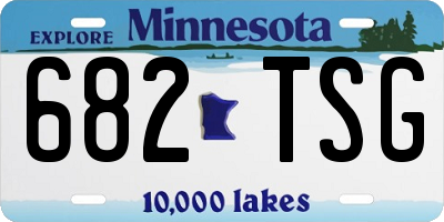 MN license plate 682TSG
