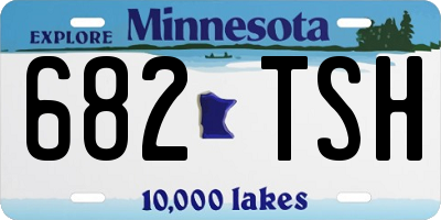 MN license plate 682TSH