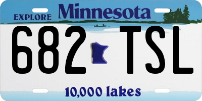 MN license plate 682TSL