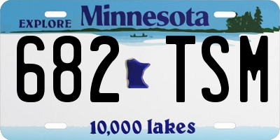 MN license plate 682TSM