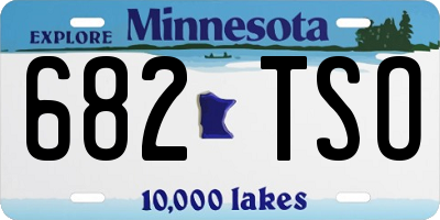 MN license plate 682TSO
