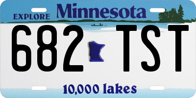 MN license plate 682TST