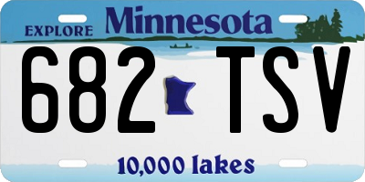 MN license plate 682TSV