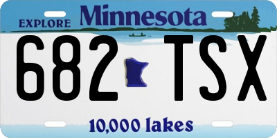MN license plate 682TSX
