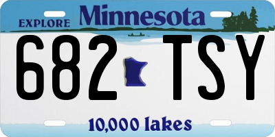 MN license plate 682TSY