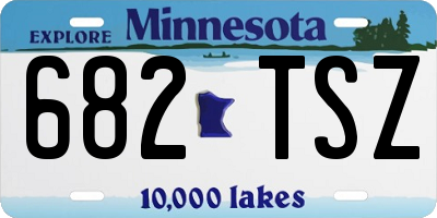 MN license plate 682TSZ