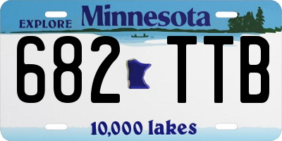 MN license plate 682TTB