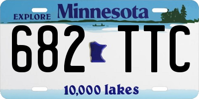 MN license plate 682TTC